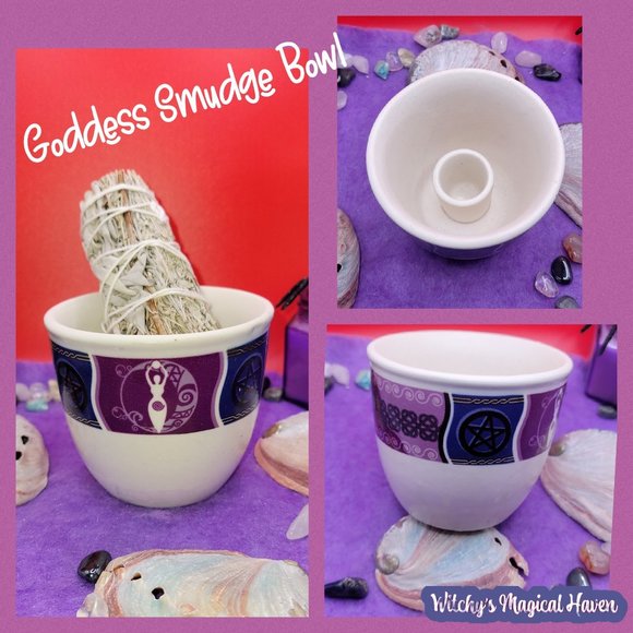 Pagan Goddess Smudge Bowl - Picture 3 of 7
